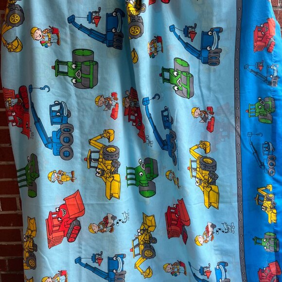 Vintage Bob the Builder Twin Flat Sheet 2001 - Vintage Kids Bedding - Picture 2 of 5
